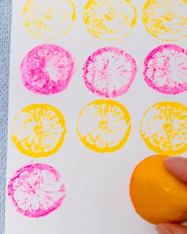 3rd Grade Art Projects For Classroom Lemon Fruit Stamping For 2nd Grade