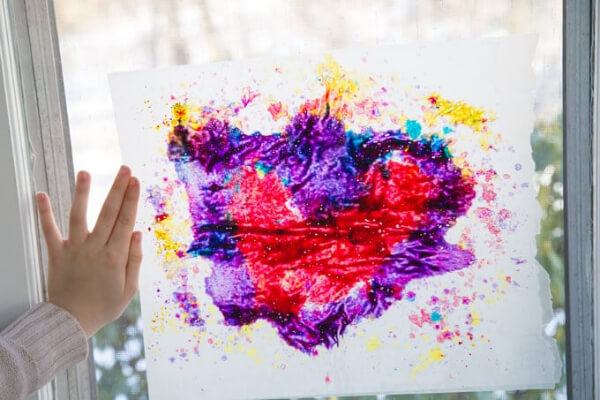 Creative Art Projects For Toddlers & Preschoolers Melted Crayon Stained Glass Art & Painting Activities