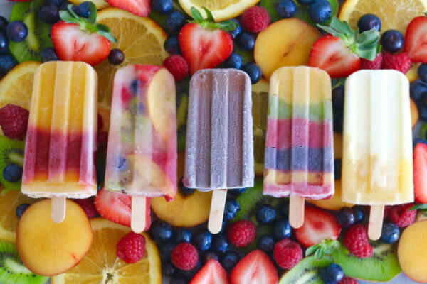 Homemade Popsicle Recipes for Kids Mix Color Homemade Popsicles