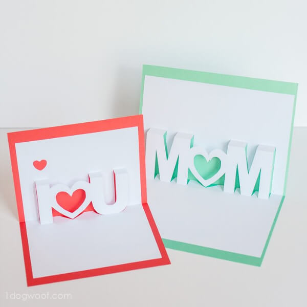 Easy DIY Mother's Day Gifts & Cards Handmade Pop-up cards For mom