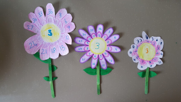 Math Art Ideas & Activities For Kids Multiplication Flower Craft & Activities