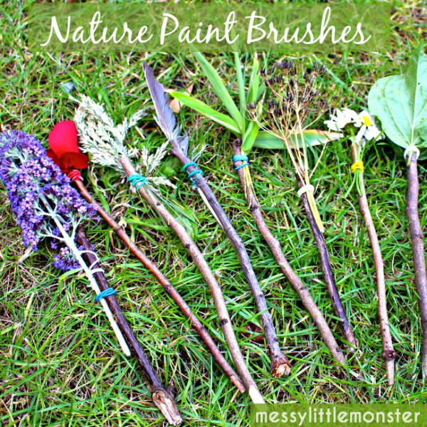 Simple Nature Paint Brushes For Kids