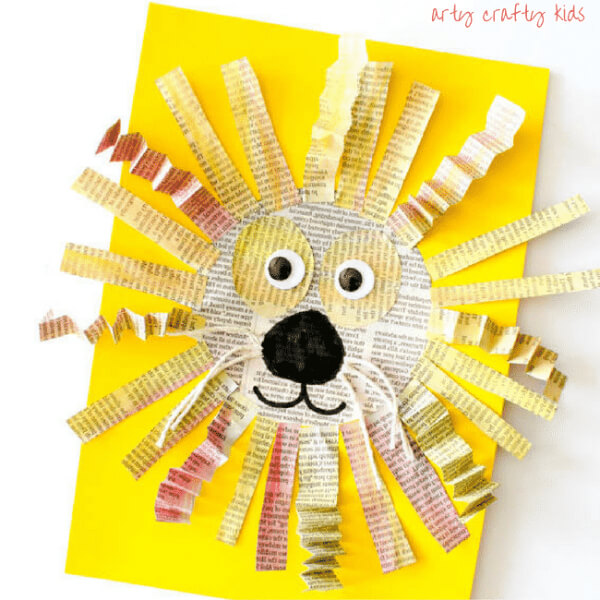 Lion Crafts & Activities for Kids Newspaper Lion Art & Craft For Kids
