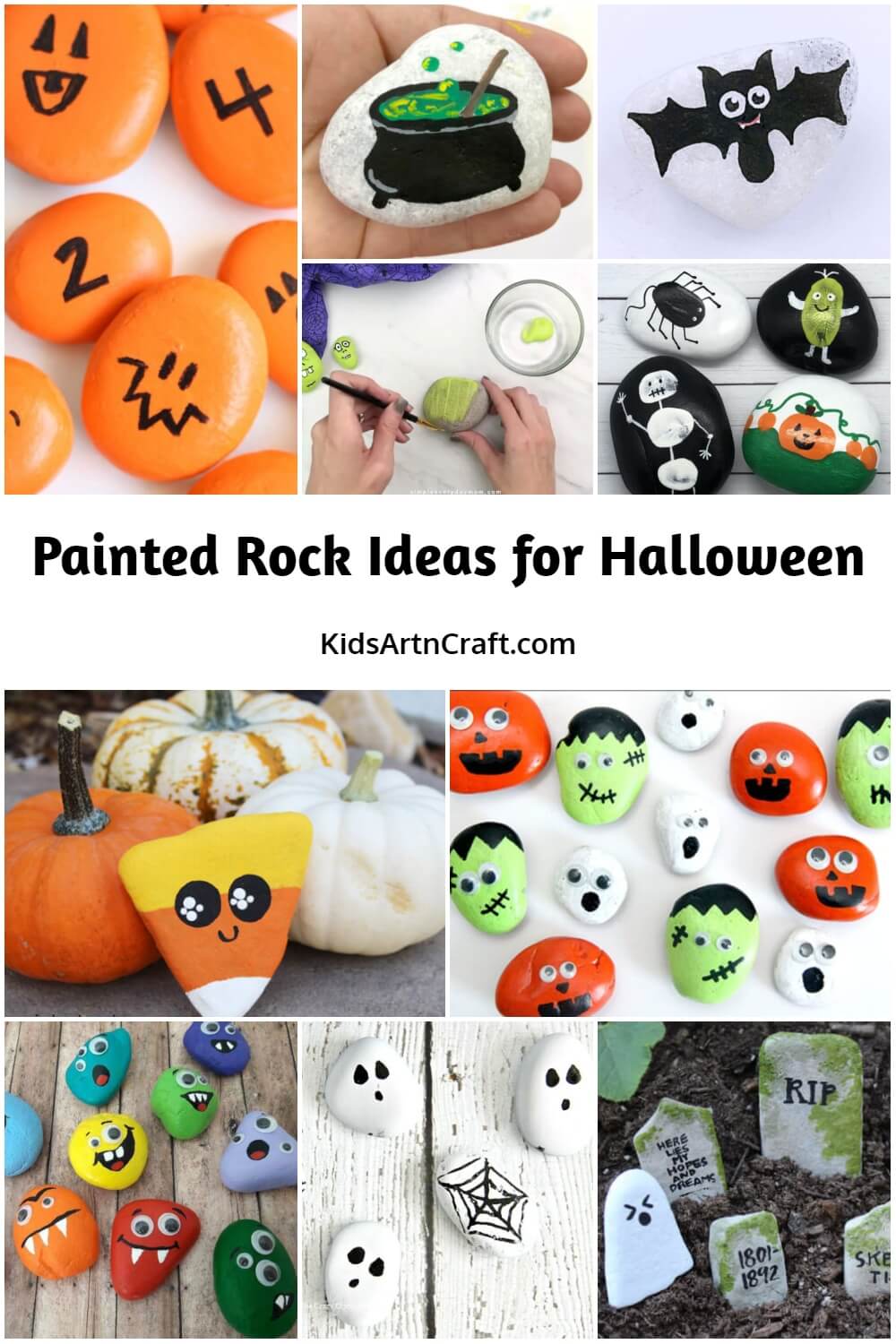 Painted Rock Ideas for Halloween