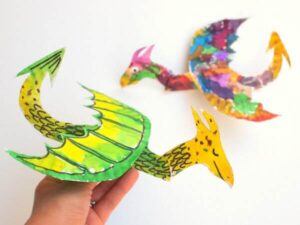 Dragon Paper Plate Crafts for Kids - Kids Art & Craft