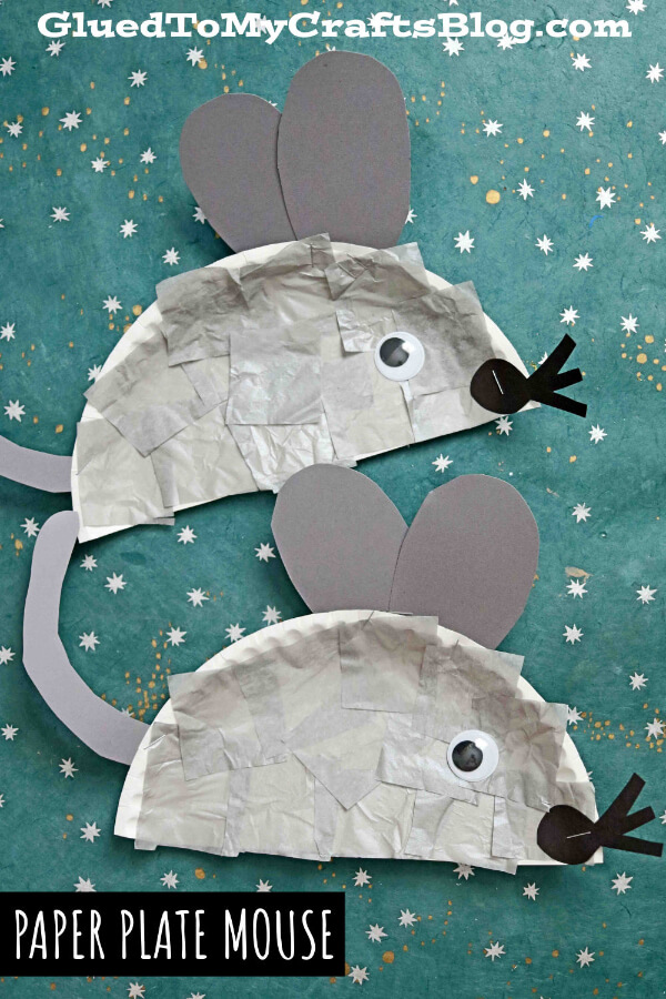 Easy Paper Plate Mouse Animal Craft