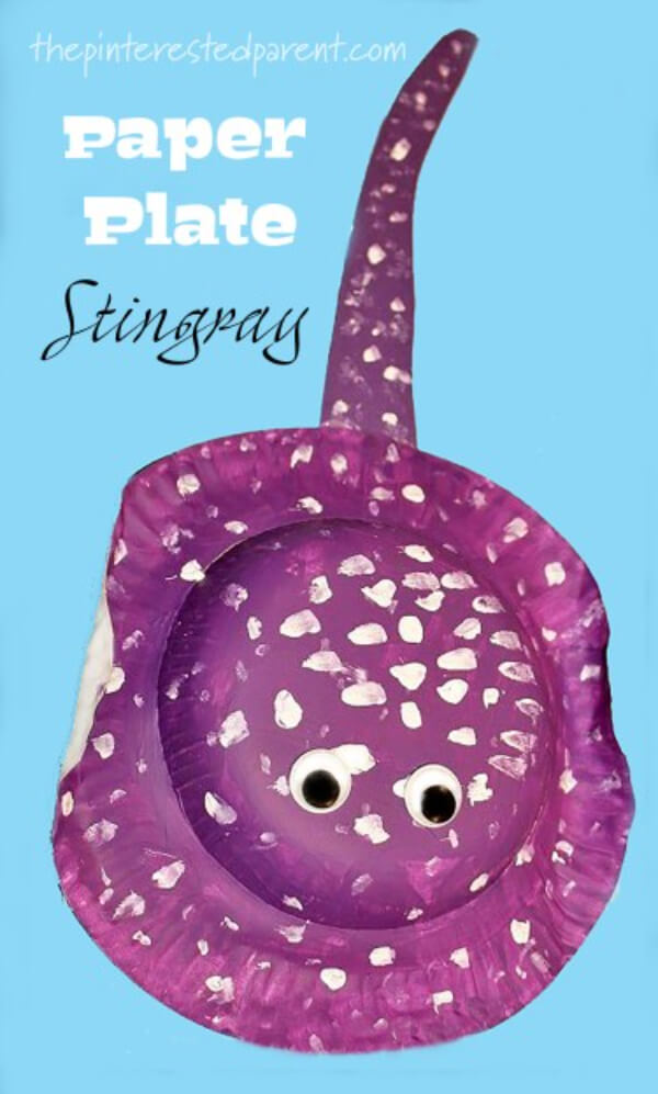 Stingray Crafts & Activities for Kids Paper Plate Stingray Craft For Kids