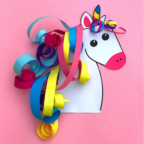 Colorful Paper Unicorn Craft For Kids