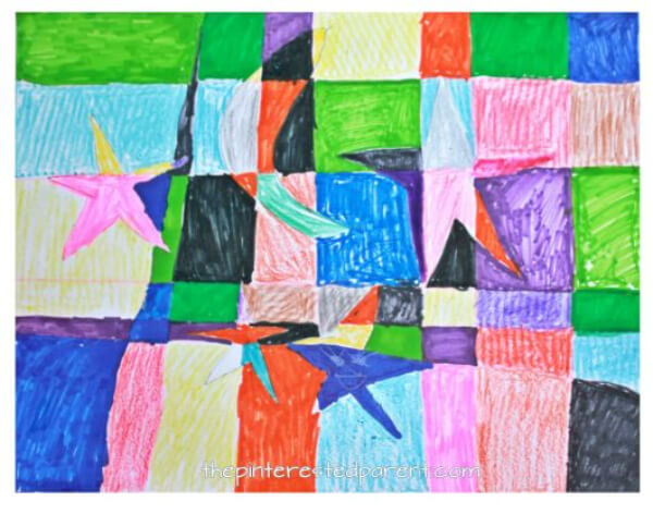 Picasso Inspired Cubism Art For Kids