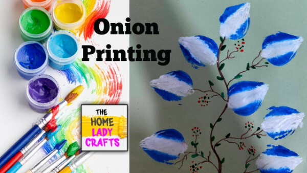 Onion Crafts & Activities for Kids DIY Onion Painting Art and Craft For Kids
