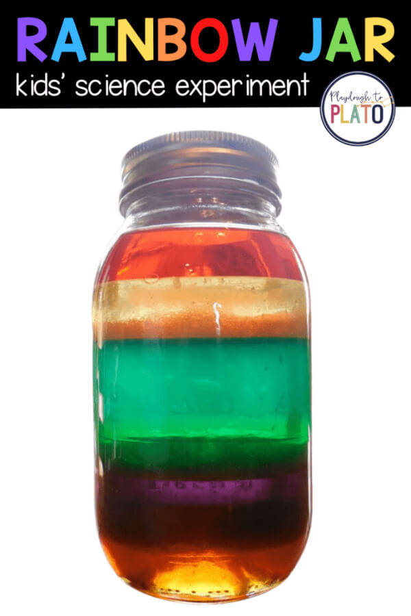 Rainbow Jar Simple Science Project