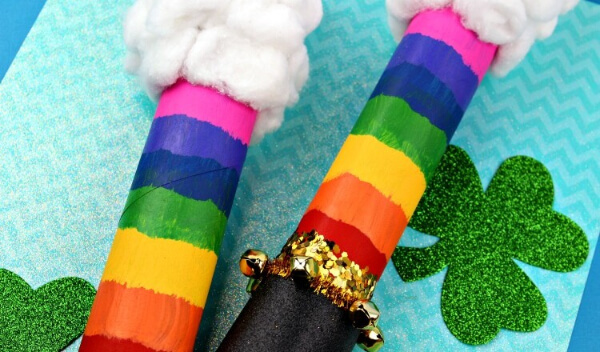 Rainbow Shaker Wand Kids Craft