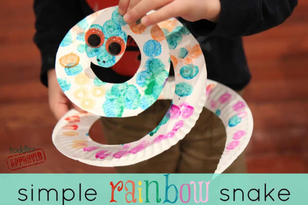 Simple Rainbow Snake Project For Toddlers