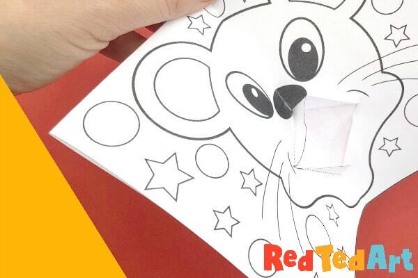 Rat Colouring Page & Pop Up Card For Preschoolers Rat Crafts & Activities for Kids