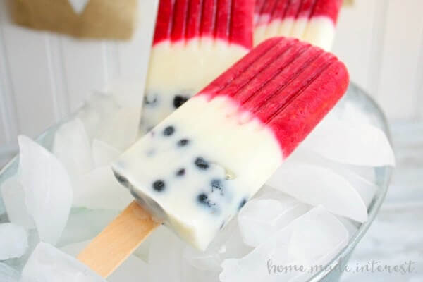 Homemade Popsicle Recipes for Kids Red & White Popsicles Ideas