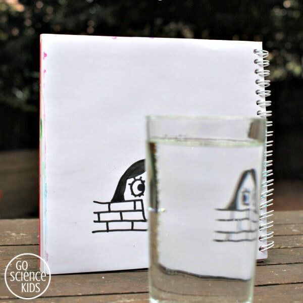 Refraction Light Glass - Simple Science Activity For Kids