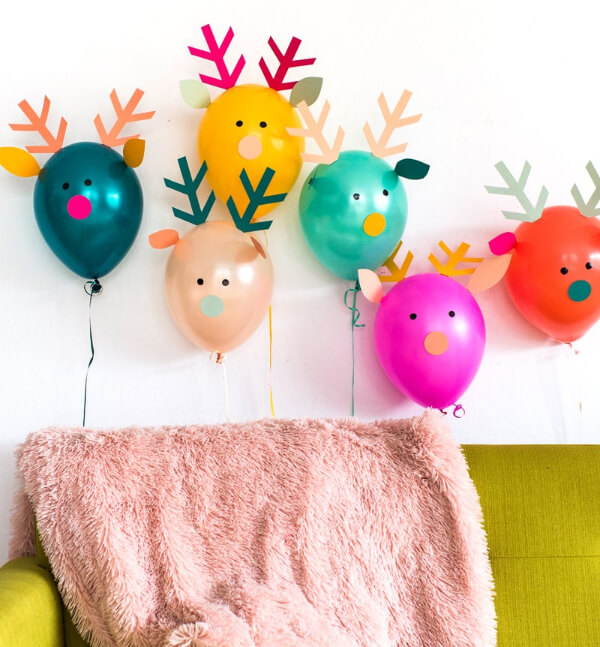 Reindeer Party Balloons Ideas For Kids
