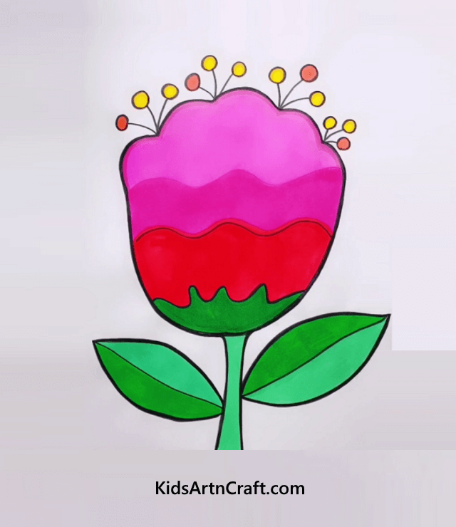 Easy flower Flower Drawing Ideas For Kids