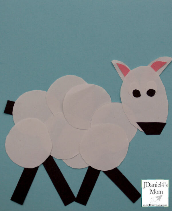 Shape Sheep Craft Activities With Paper