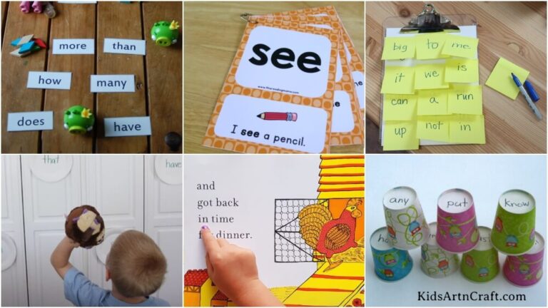 Sight Word Games & Activities For Kids - Kids Art & Craft