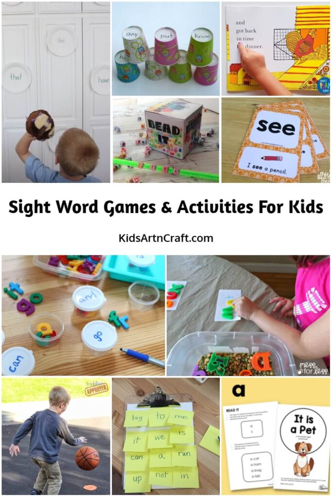 Sight Word Games & Activities For Kids - Kids Art & Craft