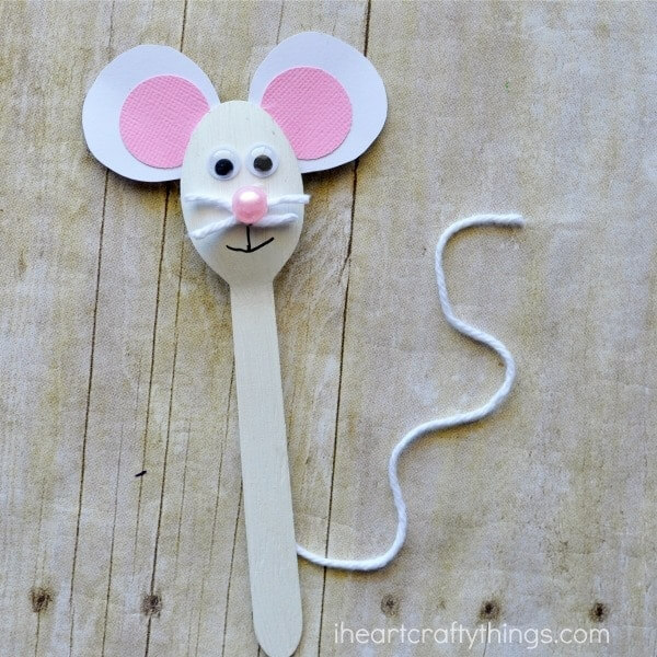 Simple Wooden Spoon Mouse Activities for Preschoolers Rat Crafts & Activities for Kids