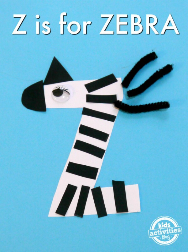 Zebra Crafts & Activities For Kids Simple Z Is For Zebra Craft Ideas