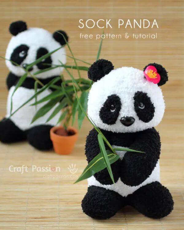 Panda Crafts & Activities For Kids  Sock Panda Craft For Toddlers
