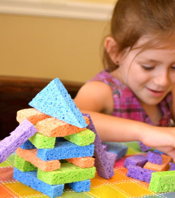 Fun Sponge Blocks Game Activity For Preschoolers