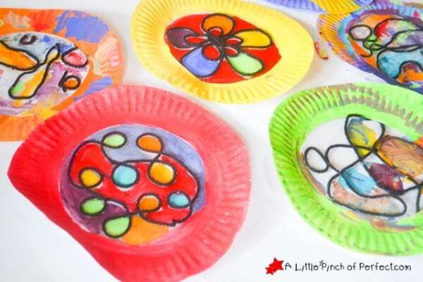 Creative Stained Glass Paper Plate Craft For Kids