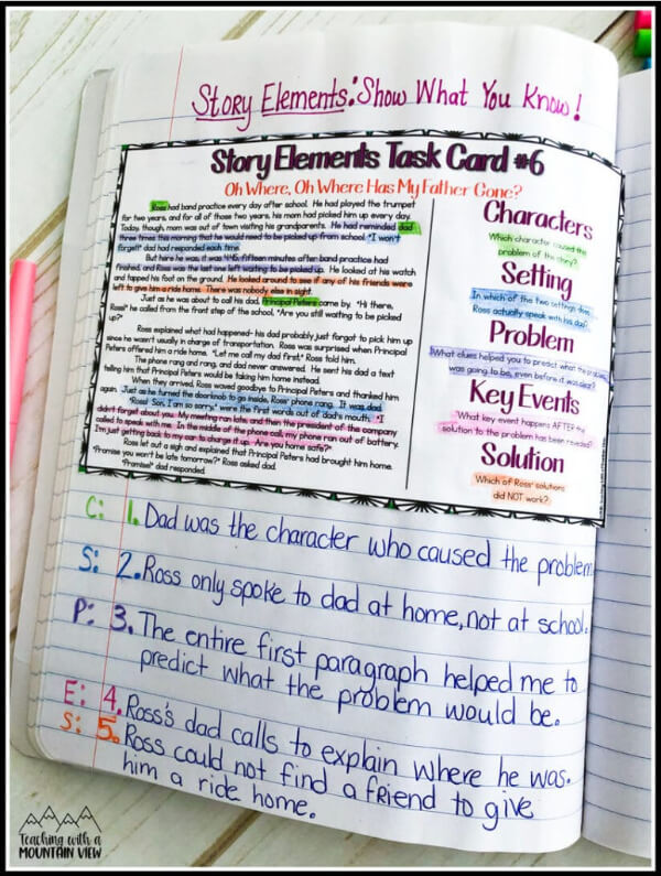 Anchor Charts For 5th Grade Story Elements Anchor Charts For Reading