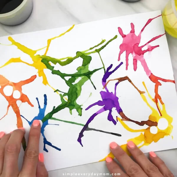 Creative Art Projects For Toddlers & Preschoolers Straw Art Painting & Activities For Kids