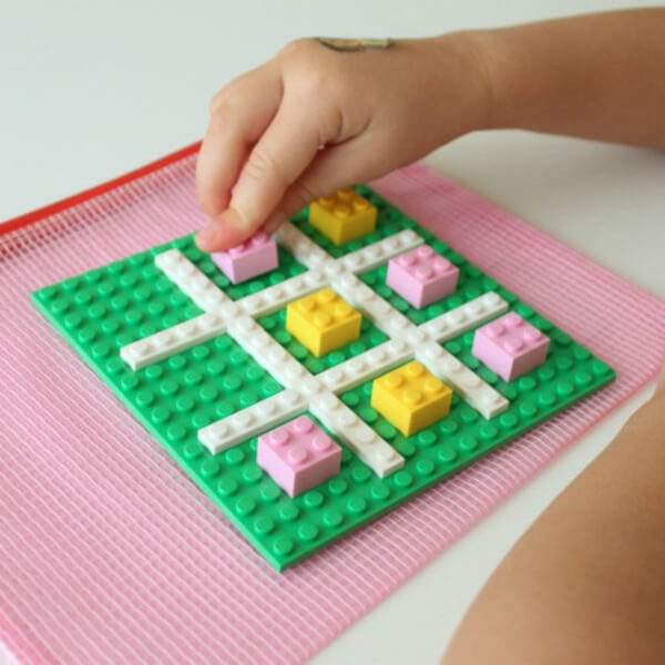 Tic-Tac-Toe Lego Game Activity For Kids