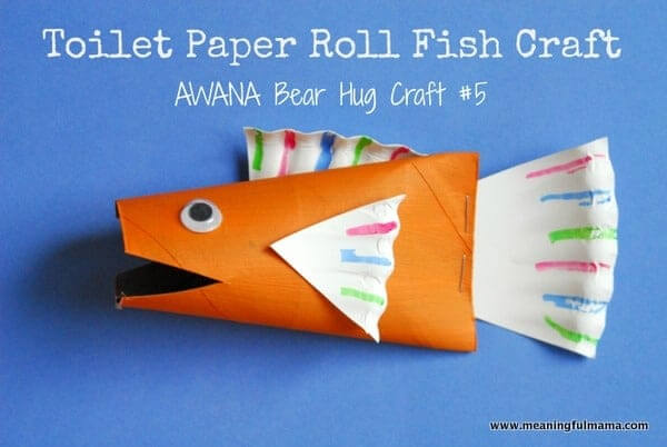 Toilet Roll Animal Crafts for Kids Toilet Paper Roll Fish Craft For Preschoolers
