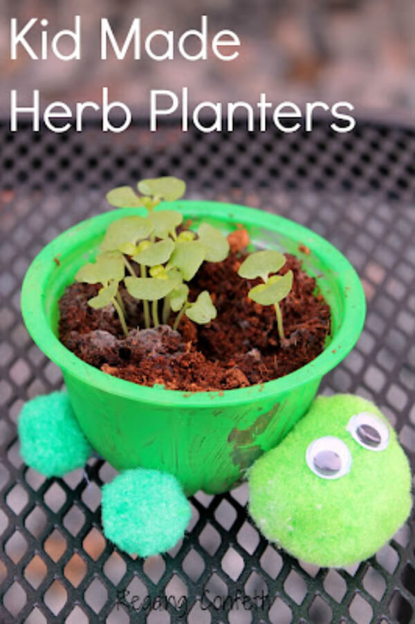 Turtle Herb Planter Crafts & Activity For Kids