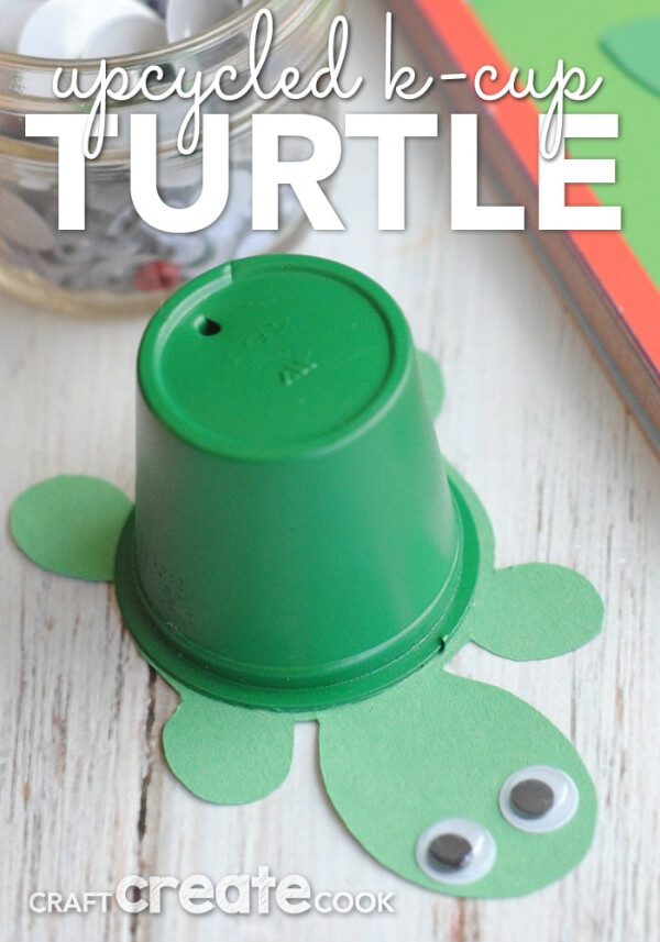 Upcycled K-cup Turtle