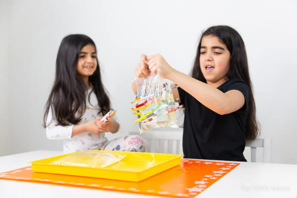 Water Bag Pencil Science Experiment For Kids