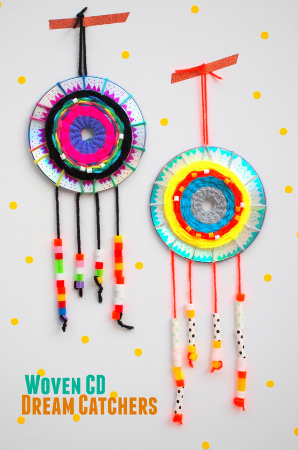 Make Easy & Simple Dream Catcher Craft With Recycled CDs DIY Ideas to Recycle CDs