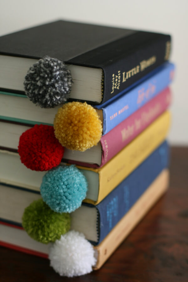 Easy DIY Bookmarks Ideas Simple Pom Pom Bookmark Ideas