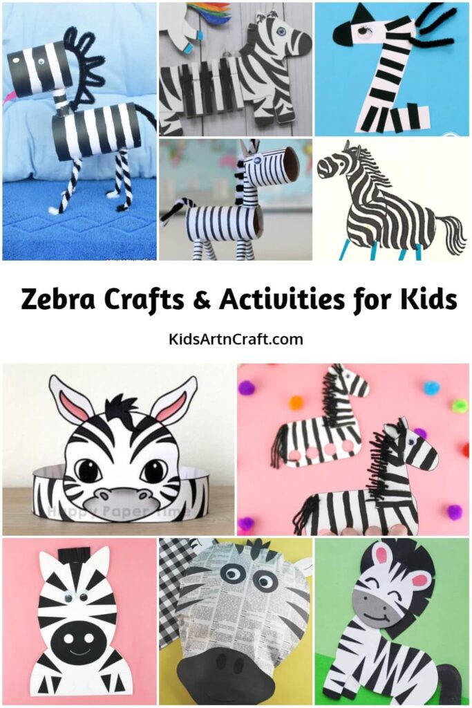 Zebra Crafts & Activities for Kids Kids Art & Craft