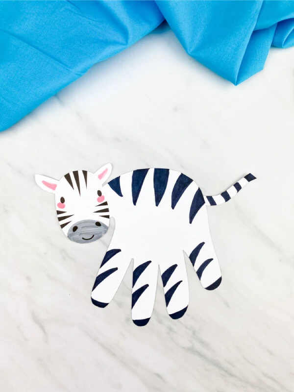 Zebra Crafts & Activities For Kids Handprint Zebra Craft For Toddlers