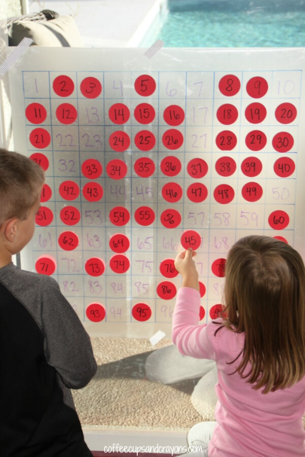 100 Counting Sticker Math Activity To Teach Counting