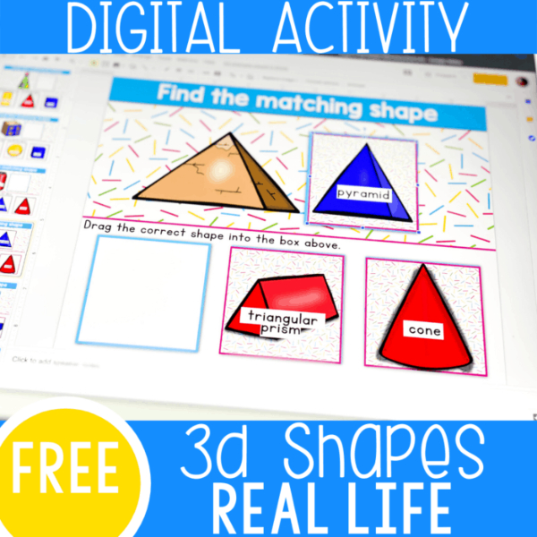 3D Shapes Real Life Digital Activity For Kindergarten