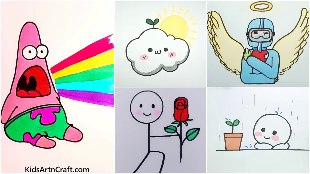 Animated Drawing Ideas For Kids - Kids Art & Craft