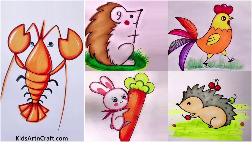 Beautiful Drawing Ideas for Animal Lovers - Kids Art & Craft