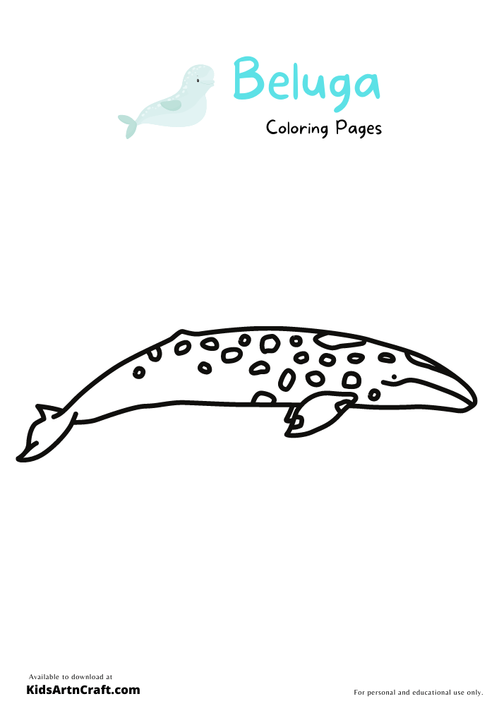 Beluga Coloring Pages for Kids – Free Printables