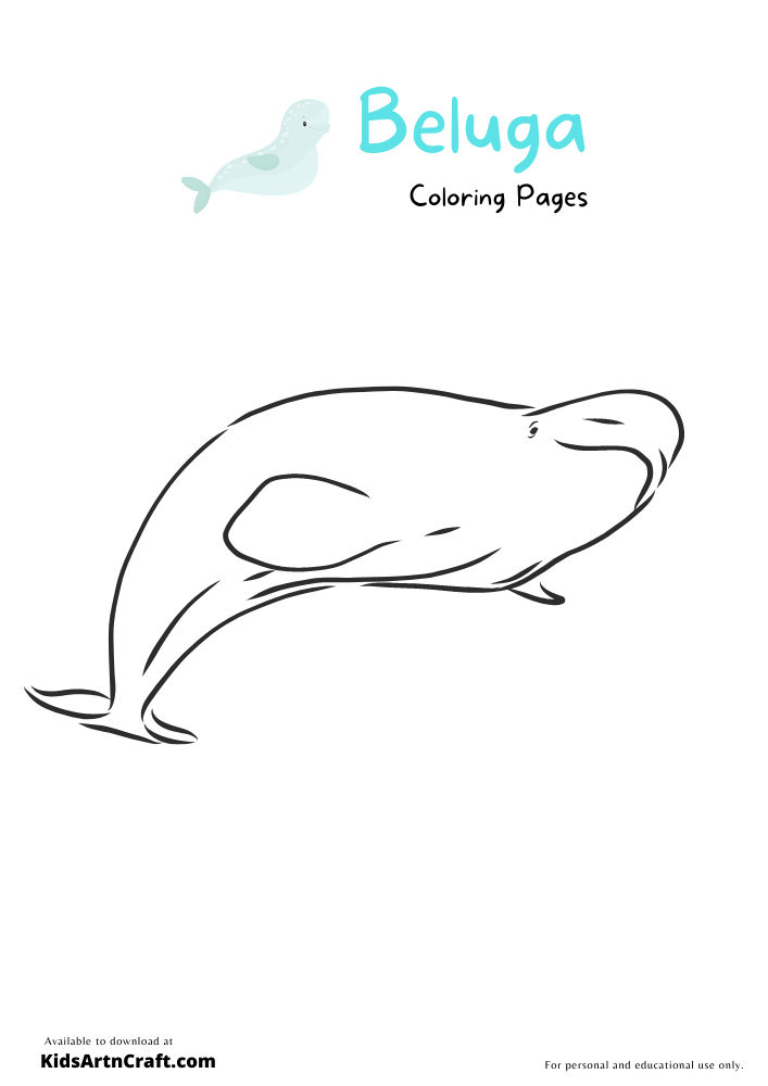 Beluga Coloring Pages for Kids – Free Printables