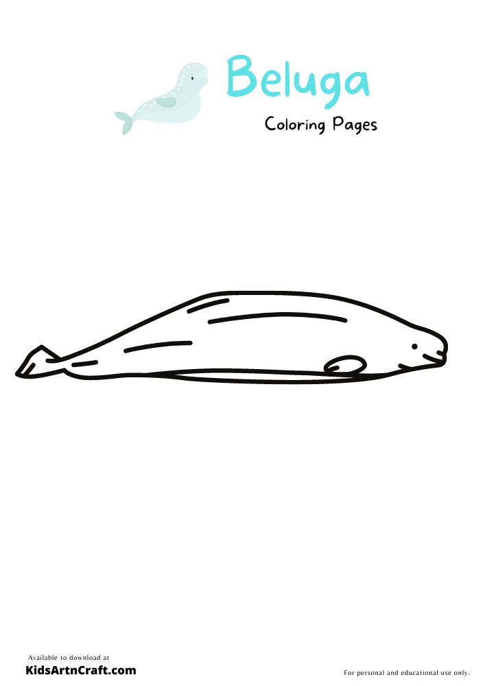 Beluga Coloring Pages for Kids – Free Printables