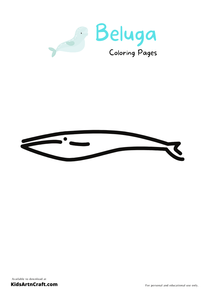 Beluga Coloring Pages for Kids – Free Printables