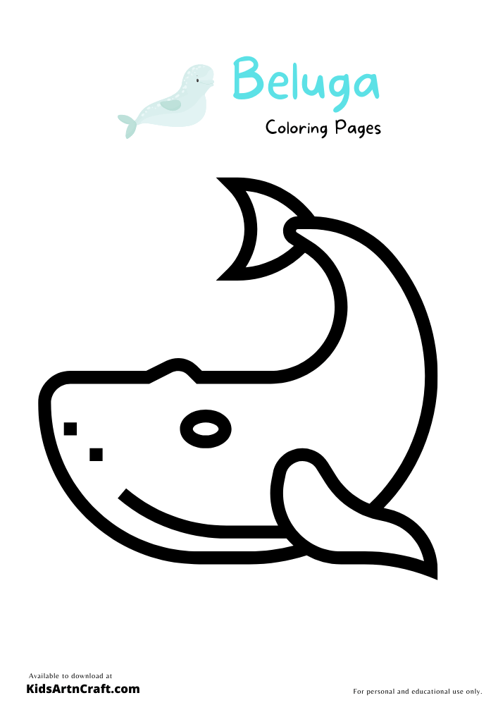 Beluga Coloring Pages for Kids – Free Printables